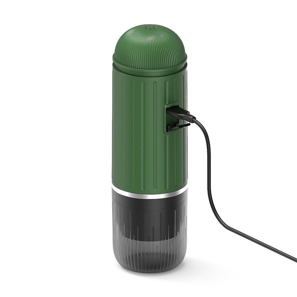 VESPRA V1 Vert Forêt en charge sur USB-C